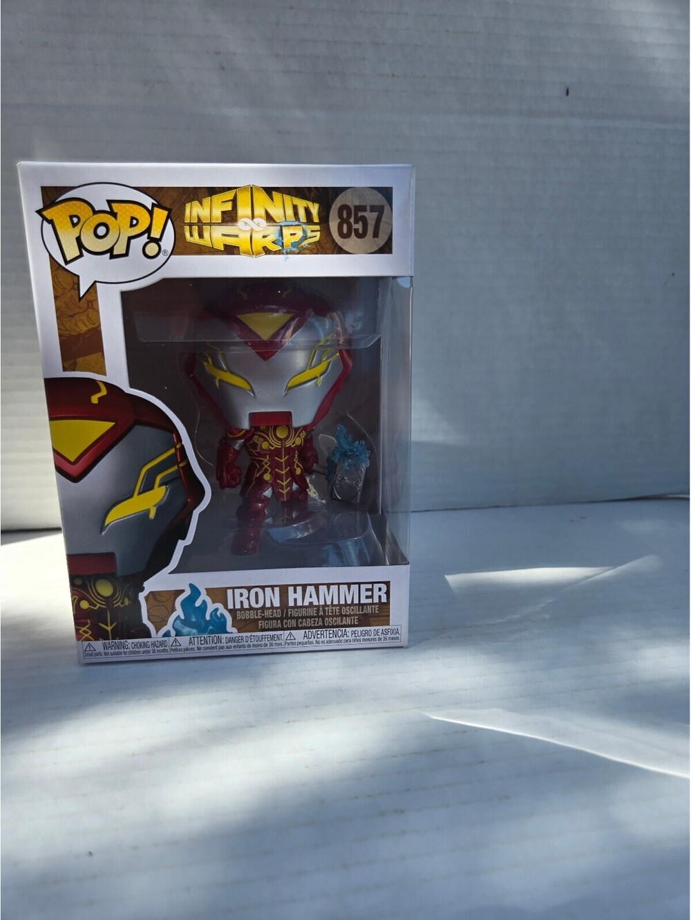Funko Pop! Marvel Infinity Warps Iron Hammer Collectible Figure #857 - Very Good